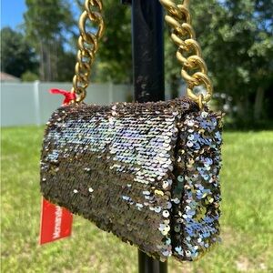 New Montana West sequin embellished bag